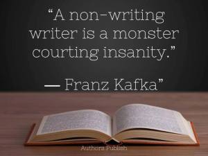 Writing silences the monster. 